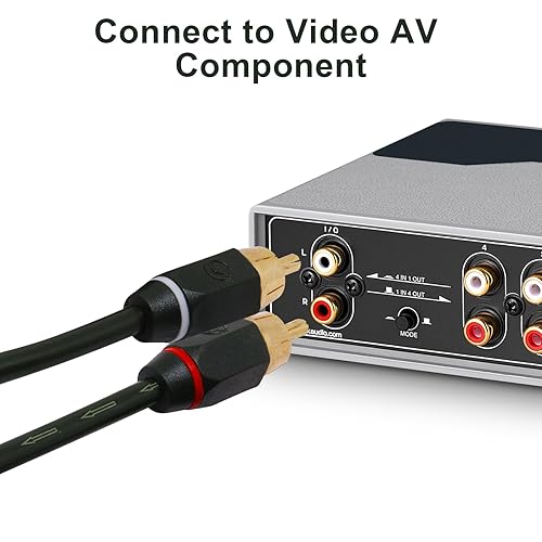 Miniatura 5 de Sydien 2 unids 12 pulgadas 1 hembra a 2 macho RCA altavoz divisor doble blindado cable audio RCA cables RCA dual