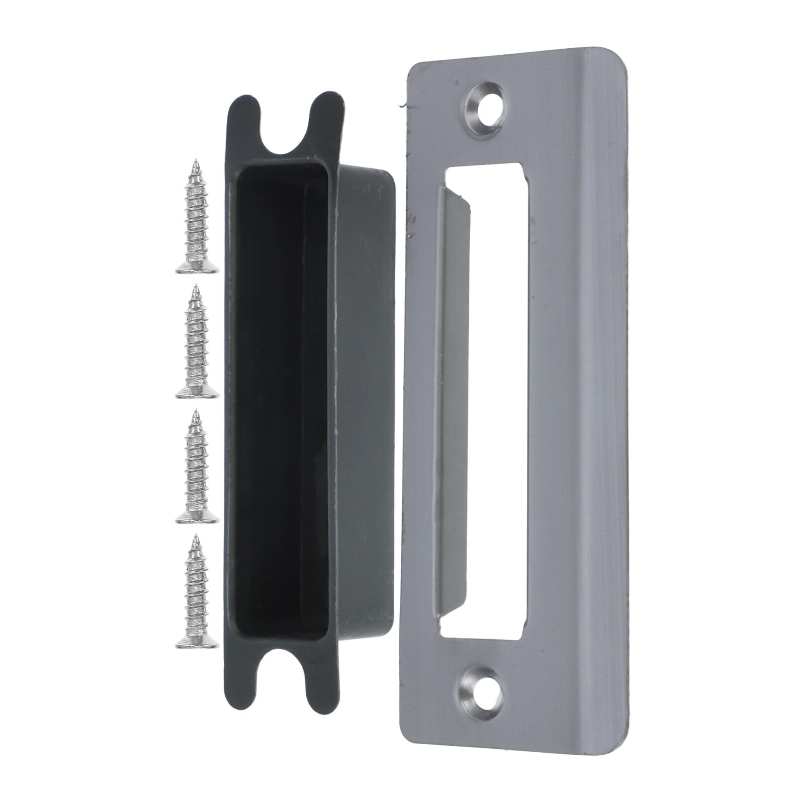 Plaque de Gâche de Porte Silencieuse et Résistante Set en Acier Inoxydable pour Portes Intérieures et Sécurité Chambre