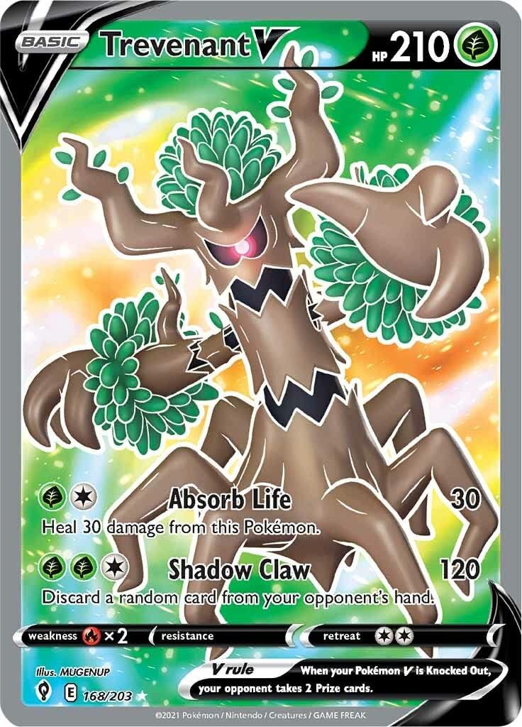 Trevenant V - 168/203 - Ultra Rare (Full Art) - Sword & Shield - Evolving Skies