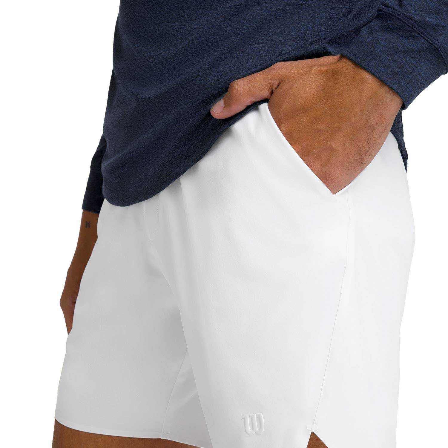 Wilson Tournament V2 7In Pantaloncini Uomini Bianco