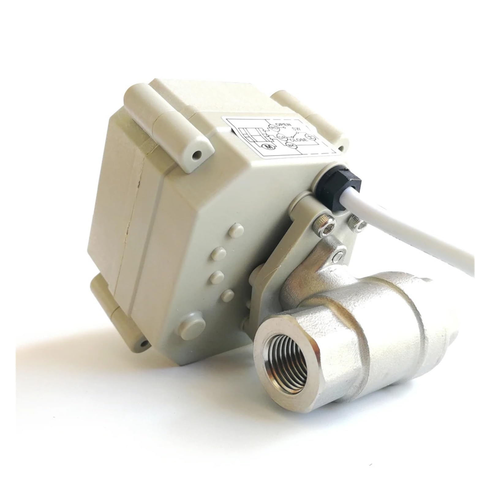 YPEZASDLW DN8 Normally Open/Close Valve AC/DC9V-24V Electric Shut Off SS304 Power failure return replace Electromagnetic(Bsp,CR202 Normally Close)