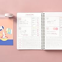 Vista 6 de Monolike Planificador de estudio de 4 meses, mochila escolar - Planificador académico, planificador semanal y mensual, plan de estudio