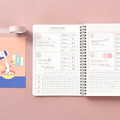 Miniatura 6 de Monolike Planificador de estudio de 4 meses, mochila escolar - Planificador académico, planificador semanal y mensual, plan de estudio