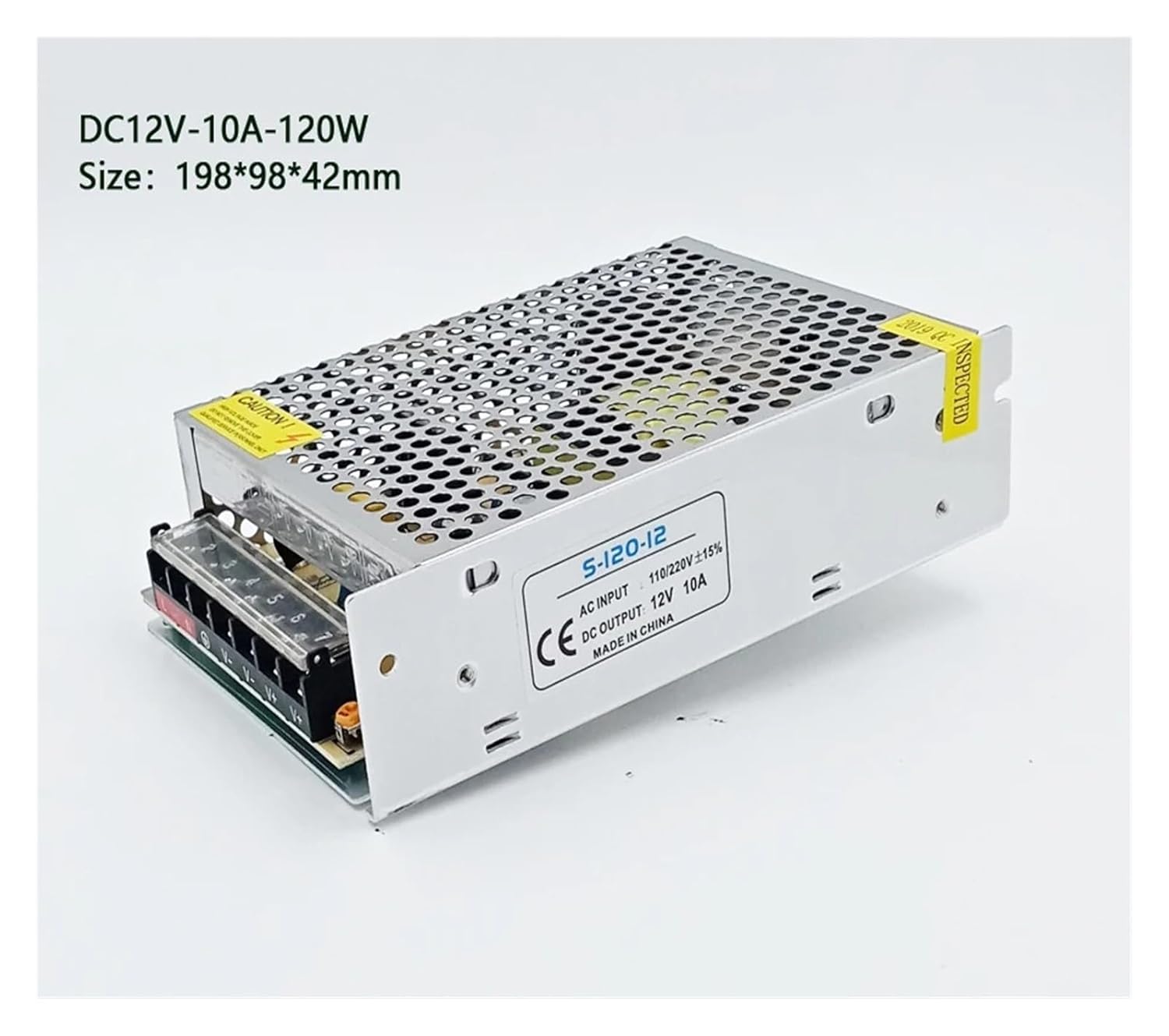 1PCS Power Supply 12V 1A 2A 3A 5A 10A 15A 20A 25A 30A Lighting Transformer 12 V LED Driver Power Adapter 12V 1A 2A 3A 5A (Size : 12V 6.5A 78W)