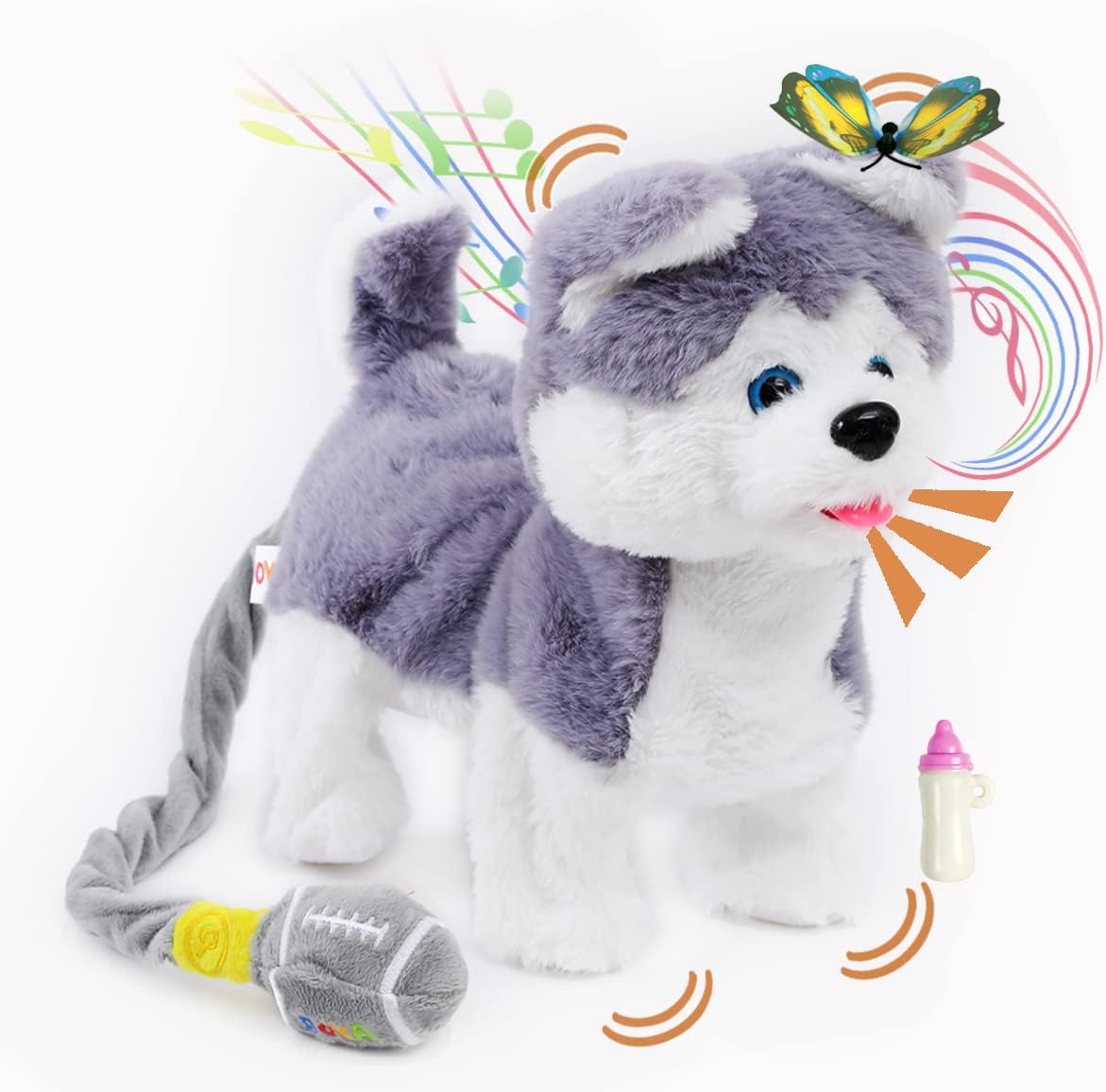 AYORTOY Plush Interactive Children's Toy Husky Dog with