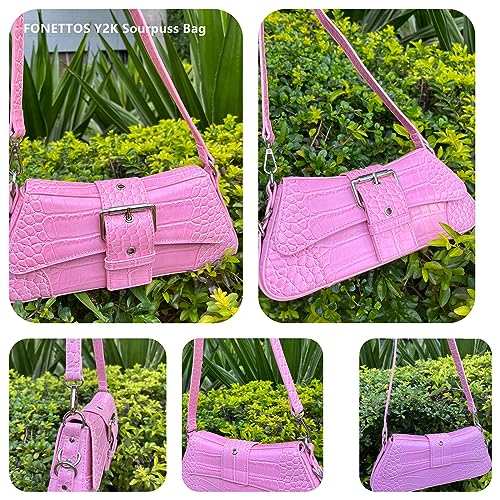 Y2K Punk Funky Bag, Sourpuss Goth Crossbody Sfly Unique Purse Novelty Rock Women Shoulder Bags Girls Handbag2