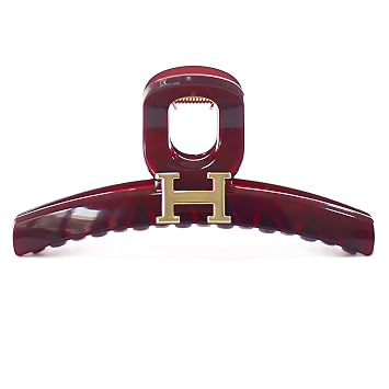 KELMALL High-End Oversized Hair Claw Clip for Women, 5 inch Glossy PC Large Hair Clips with Metal Accent, Strong Hold Elegant Claw for Thick & Thin Hair