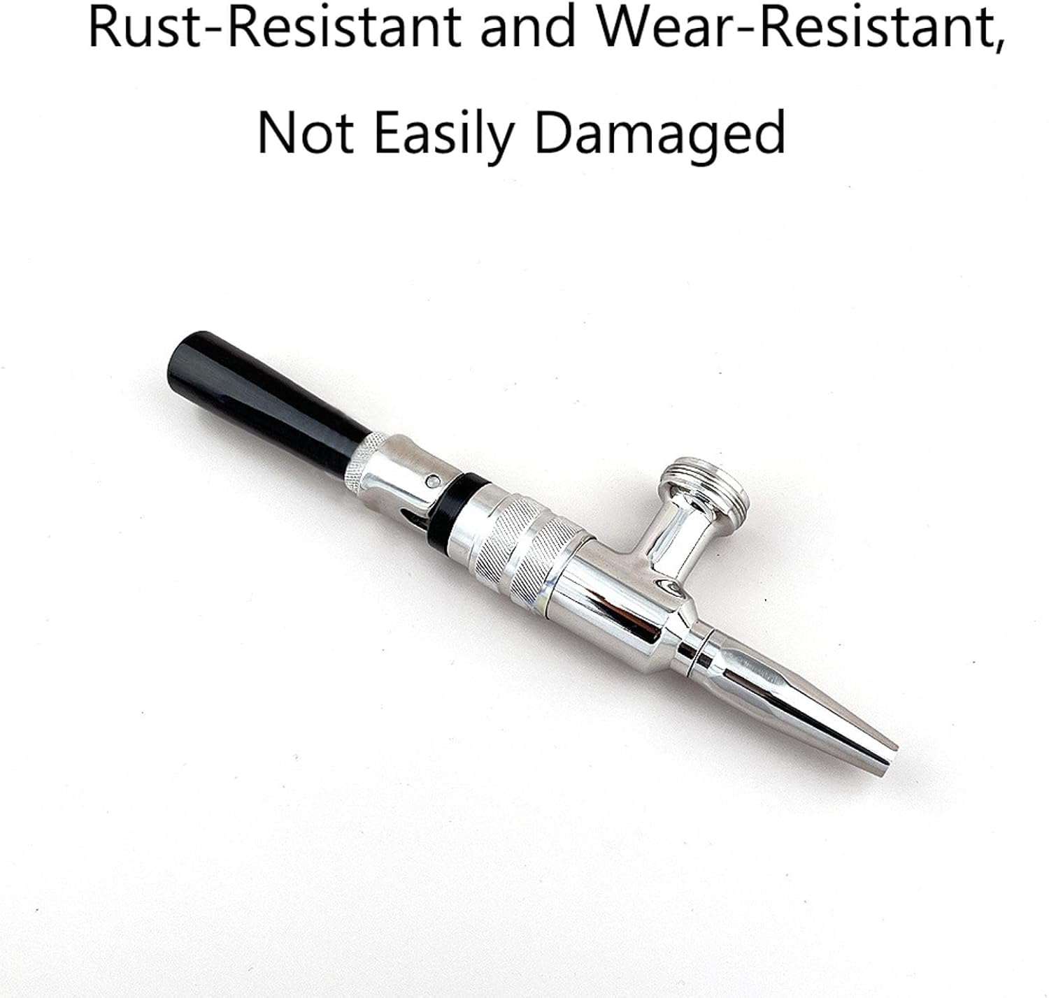 G1/2 Stout Beer Coffee Faucet, 304 Grade Stainless Steel Beer Tap Nitrogen Keg Draft Faucet,Homebrew Cold Brew Kegerator Beer Tower Tap with Standard Tap Handle (Gold)