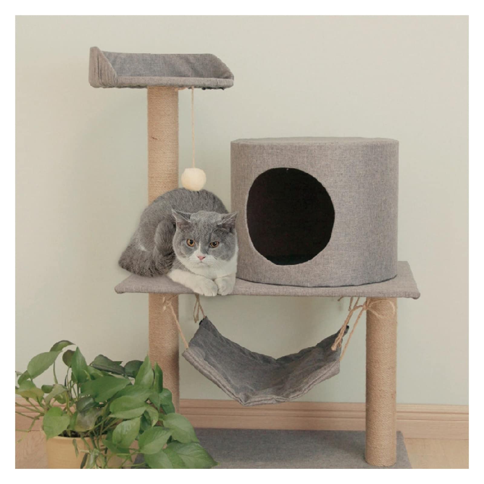 Muebles para Gatos Postes pequeños for Gatos, Torre de Actividades, Juguetes Percha, Soporte Escalada, casa for, Patio recreo, Descanso for Gatitos