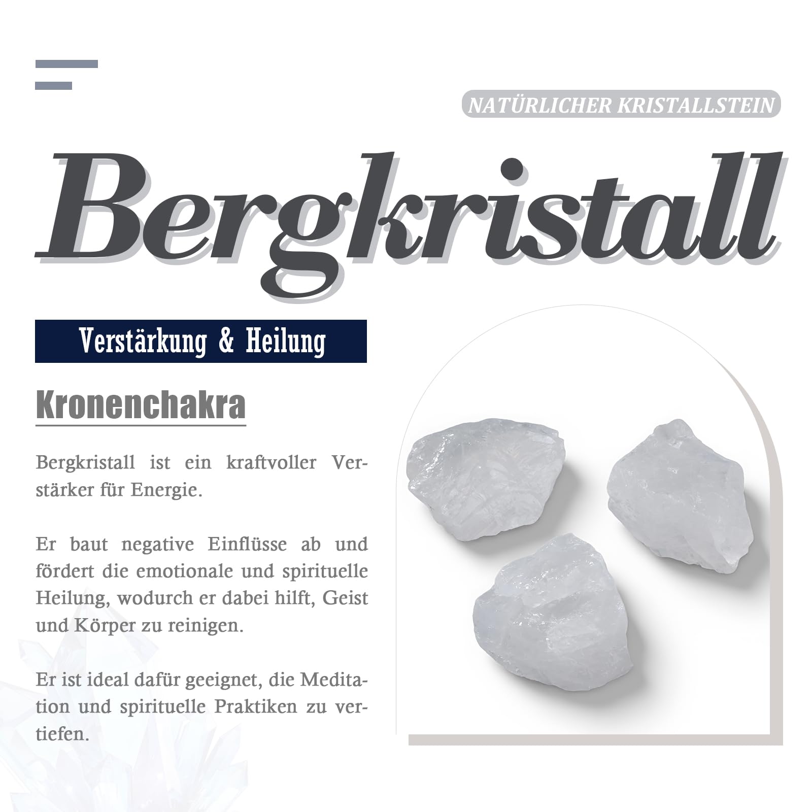 Nupuyai Natürliche Bergkristall Druse Rohstein Unregelmäßig Kristall Cluster Drusenstück Reiki Heilstein Dekoration