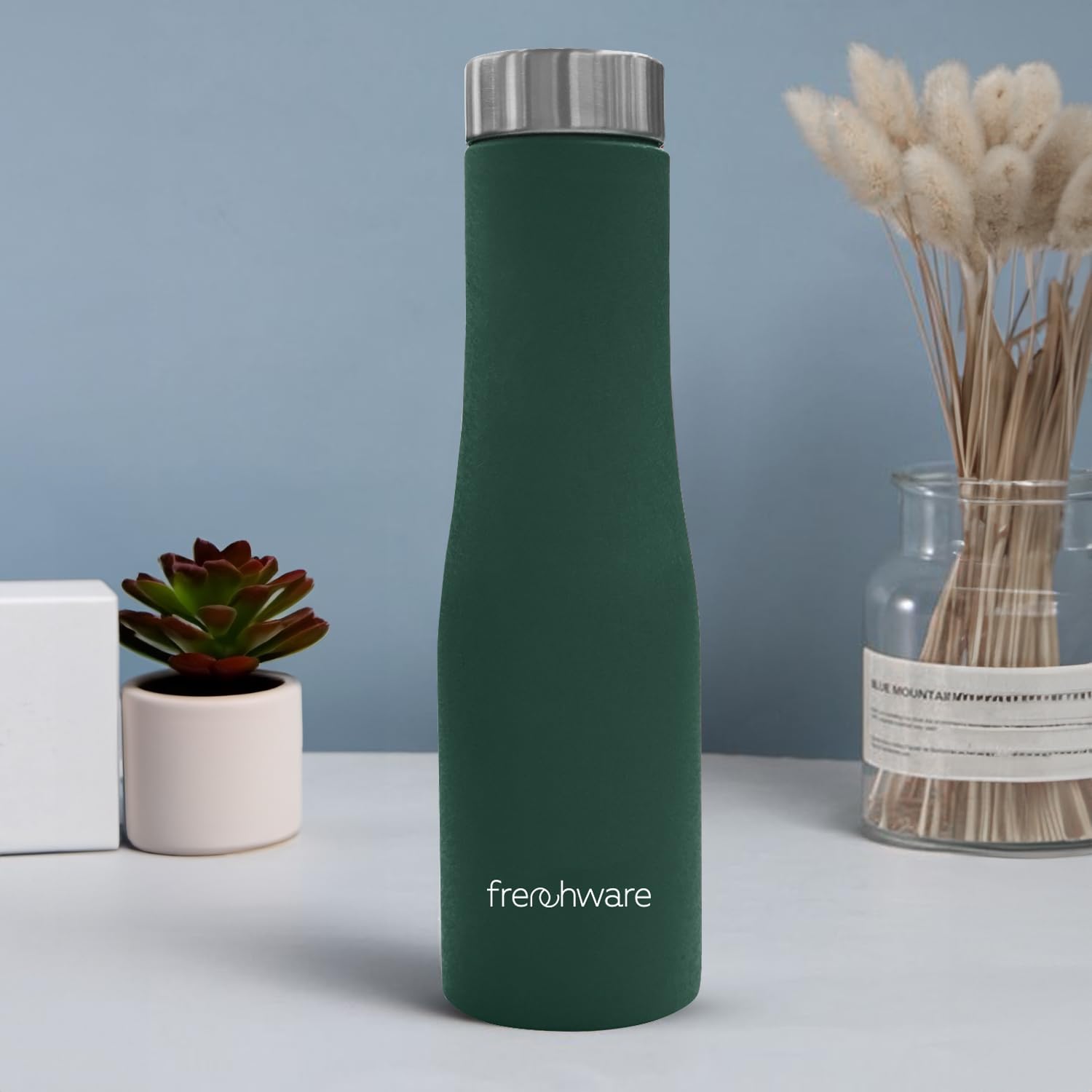 Frenchware Water Bottle (1 Litre, Stainless Steel, Premium SS 202, Ocean Green) Bottle for Fridge, School, Outdoor, Gym, Home and Office, Scratch-Resistant, Rust Free, Non-Toxic, Easy-to-Clean (B0D8W7KHCP) Amazon Price History, Amazon Price Tracker