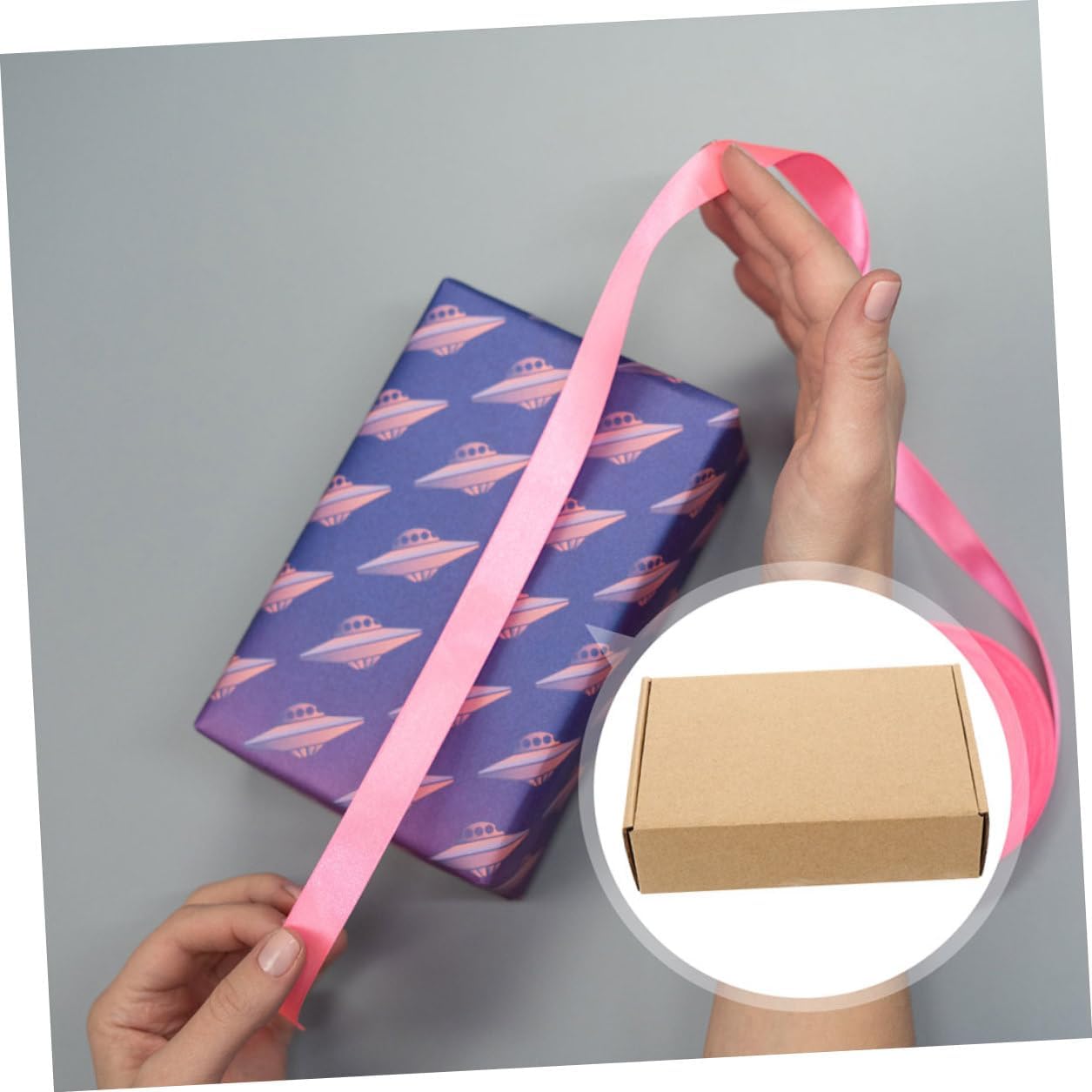 IMUSINICE 15pcs Small Kraft Paper Folding Storage Boxes with Lid 31x21.5x5cm Sturdy E-flute Cardboard Packaging for Birthday Christmas Party Favor