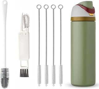Bottle Brush for Yeti 20 oz Travel Mug,Water Bottle Brush Cleaner for Yeti Rambler 25oz/35oz/42oz Tumbler, Straw Cleaner Brush for Owala/Stanley/BrüMate Era 30oz 40ozTumblers