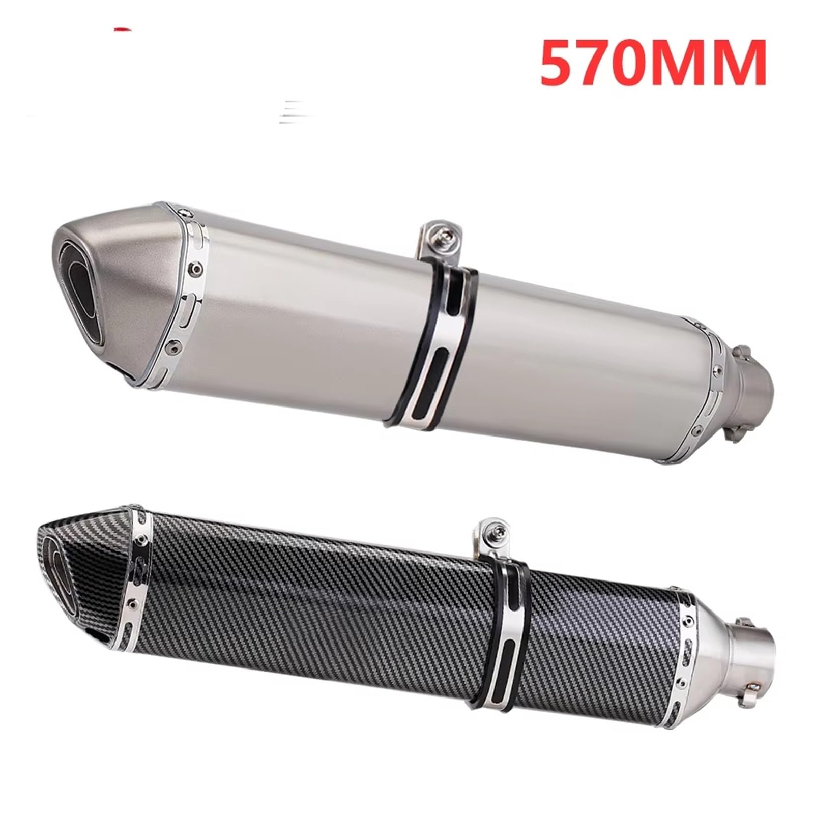 Echappement Moto Moto Universelle 51MM En Acier Inoxydable