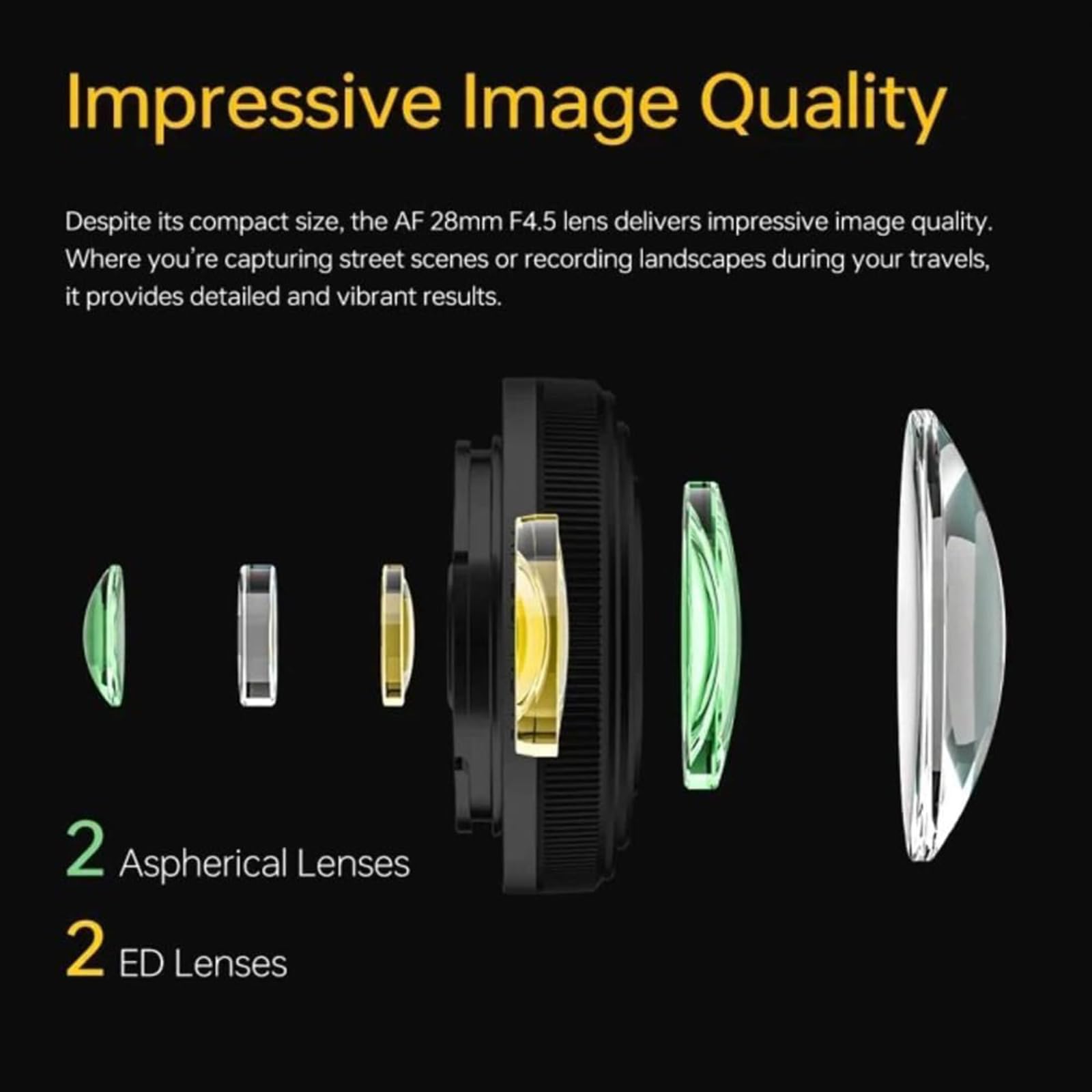 VILTROX AF 28 mm F4.5 - Obiettivo Pancake Full Frame per fotocamera L Mount
