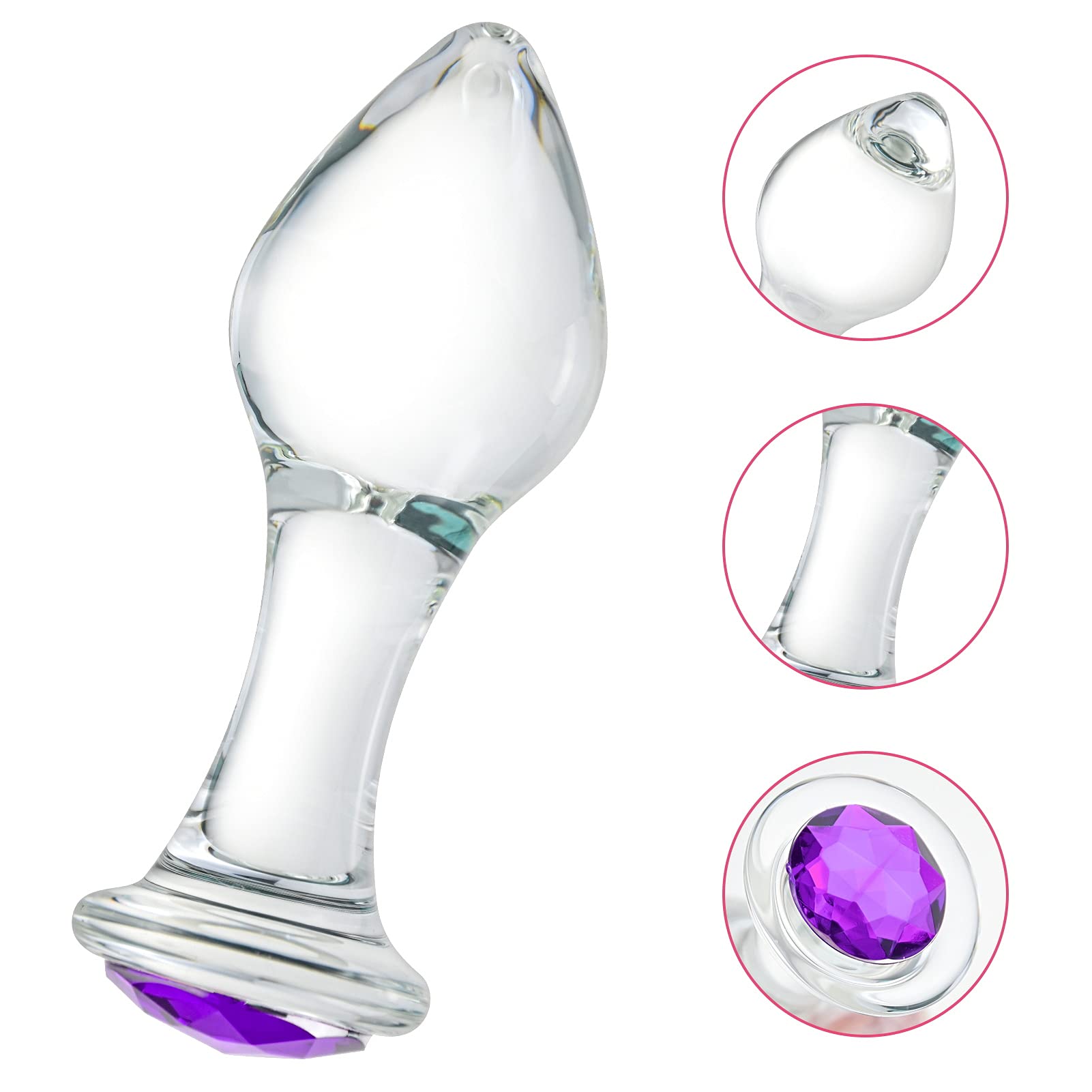 Amazon.com: Crystal Anal Plug Bum Plugs Jewelry Anal Trainer Toys Glass  Massage Butt Plug Large Medium Small Anal Stimulation Sex Toy for Unisex  Masturbation (Dark Purple) : Health & Household