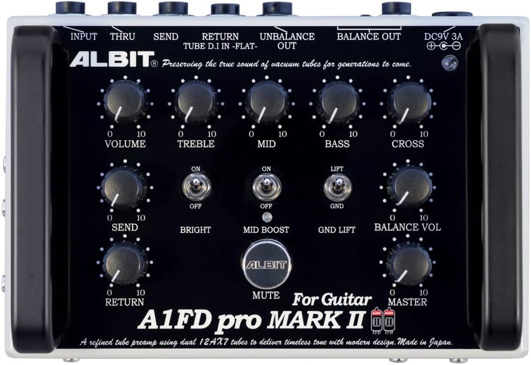 ALBIT A1FD pro ベースエフェクター ALBIT A1FD pro MARK II For Bass: 12AX7を2本搭載したベース専用