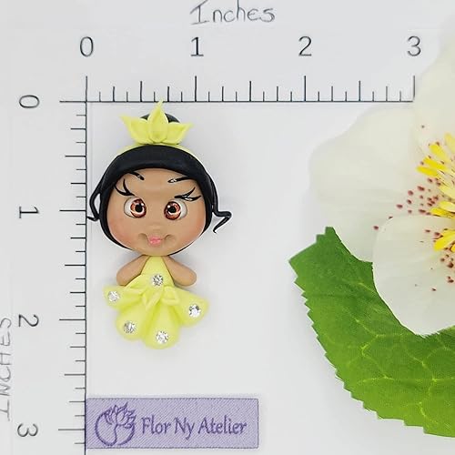 Miniatura 2 de Tiana Princess - Muñeca de arcilla de porcelana fría amarilla
