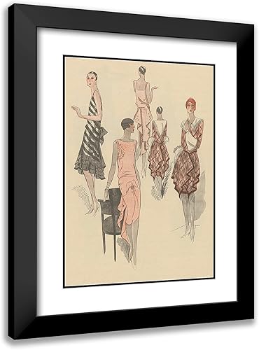 ArtDirect Anonymous 14x18 Black Modern Frame and Double Matted Museum Art Print Titled - Art - Taste - Beauty, P. 14 (1928)