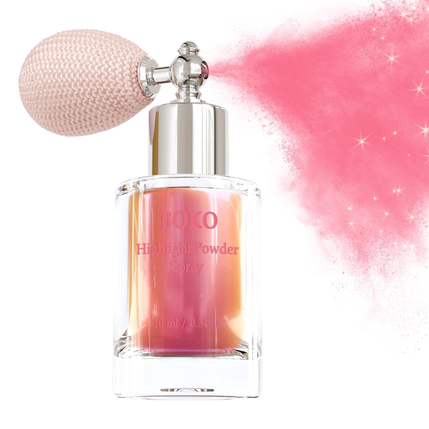 Boko Highlighter Powder Spray, Cosmetic Grade Body Shimmer High