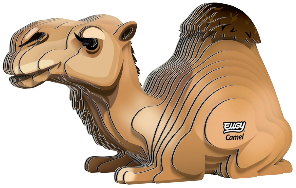 EUGY 650136 Camel, 3D Animal Puzzle for Children and Adults to Assemble, DIY Animal Figure, Craft Set from 6 Years