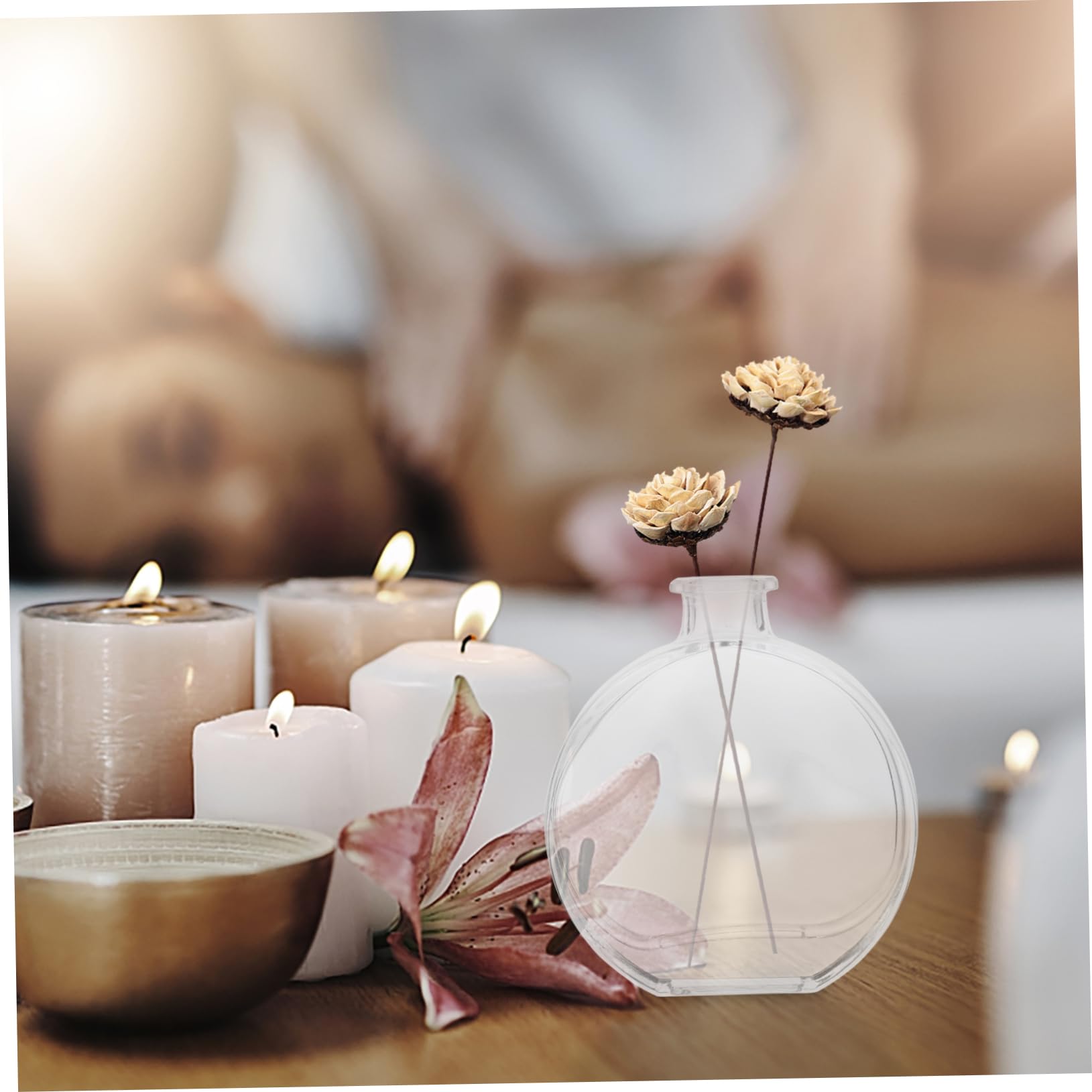 3 Stück Aromatherapie Glasdiffusorflaschen 100 Ml Transparente Ätherische Öl Diffusorflasche Für Raumduft Zuhause Büro Inkl Polymerstopfen Leer