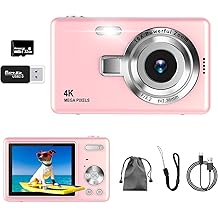 digital camera uhd 4k 50mp camera photo appara with 32gb sd card 16x digital zoom rechargeable battery portable vlog camera for children teenagers students beginners