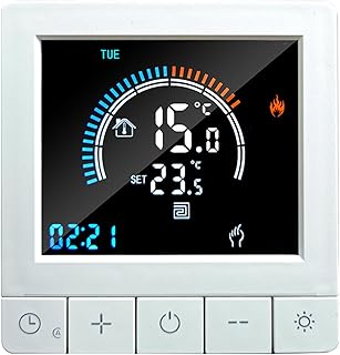 Programmierbarer digitaler Thermostat mit Kindersicherung, LCD-Display, NTC-Sensor, elektrische Heizung, warmer Boden, Fußbodentemperaturregler, intelligenter Wandthermostat für das Home-Office-Hotel