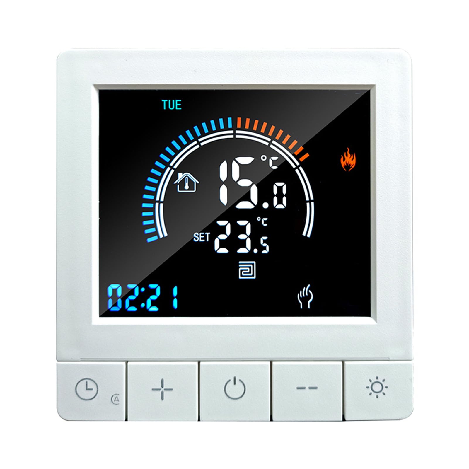 Thermostat intelligent NTC pour chauffage au sol à eau avec écran LCD