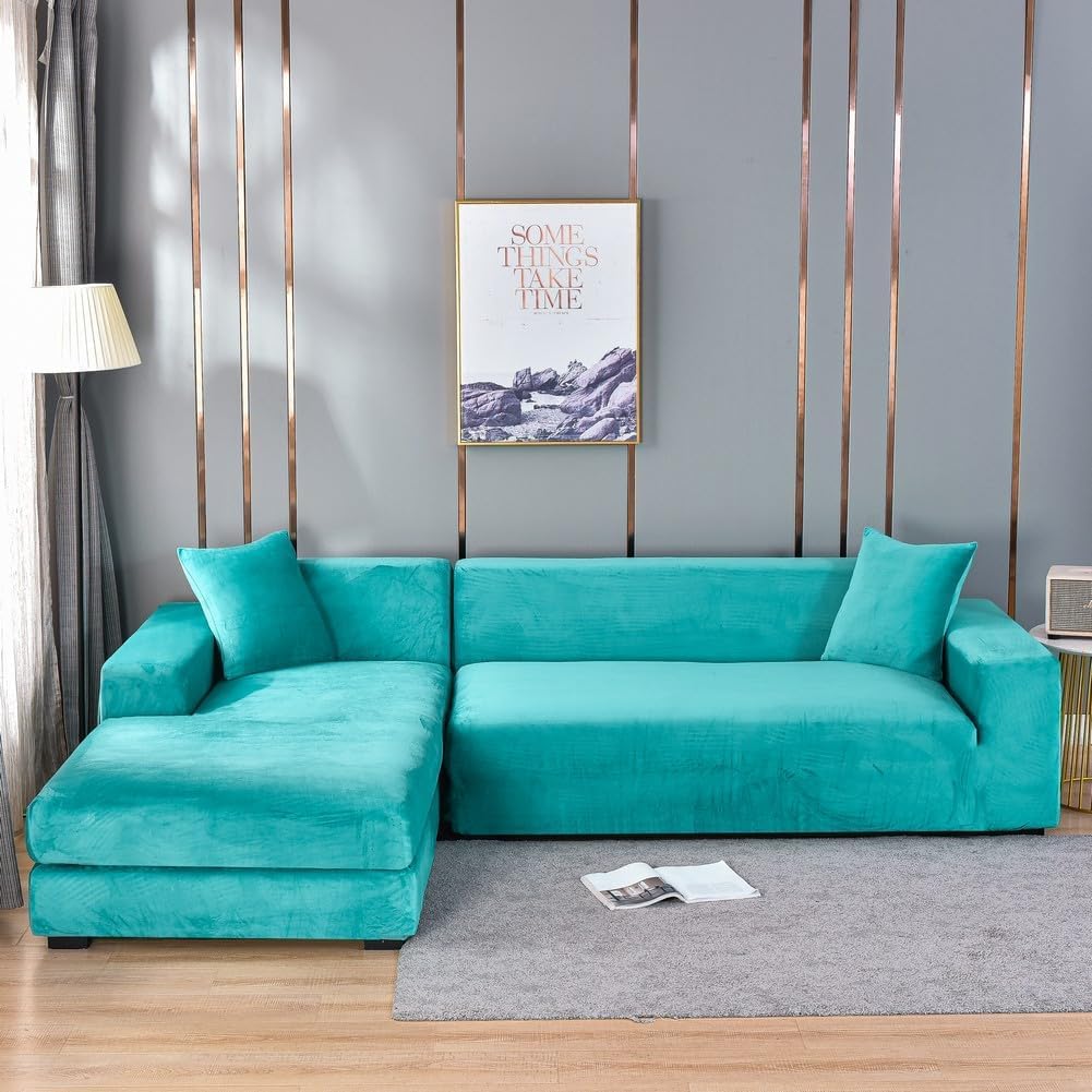 Highdi Copridivano Elasticizzato 1/2/3/4 Posti, Fiore Stampa Copridivano Universale Fodere Copridivani Antiscivolo Sofa Protettore per Divani con Braccioli (4 posti,Camelia