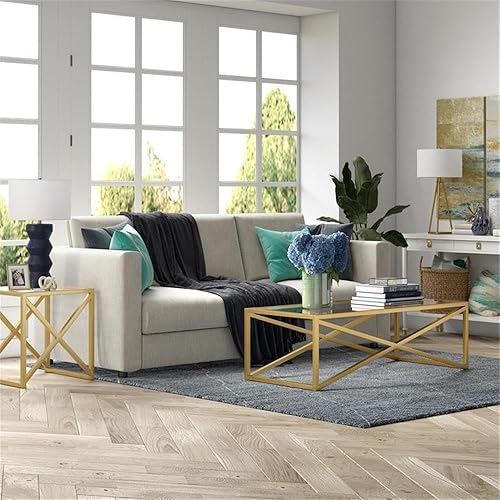 Miniatura 55 de Calix - Mesa de centro cuadrada de 32 pulgadas de ancho en latón mesa de centro,Mesa de consola,https://www.amazon.com/dp/undefined