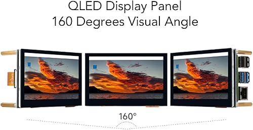 Miniatura 7 de Diyeeni 4.3 Inch QLED Touchscreen for RasPi, Capacitive 5 Point Touch, 160 Viewing Angle, 800x480 Resolution, Power Saving, Compatible for Ubuntu