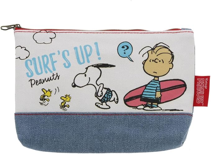 Amazon サンスター文具 スヌーピー ペンポーチ ニューライフコレクション デニム縫製 サーフ S 文房具 オフィス用品 文房具 オフィス用品