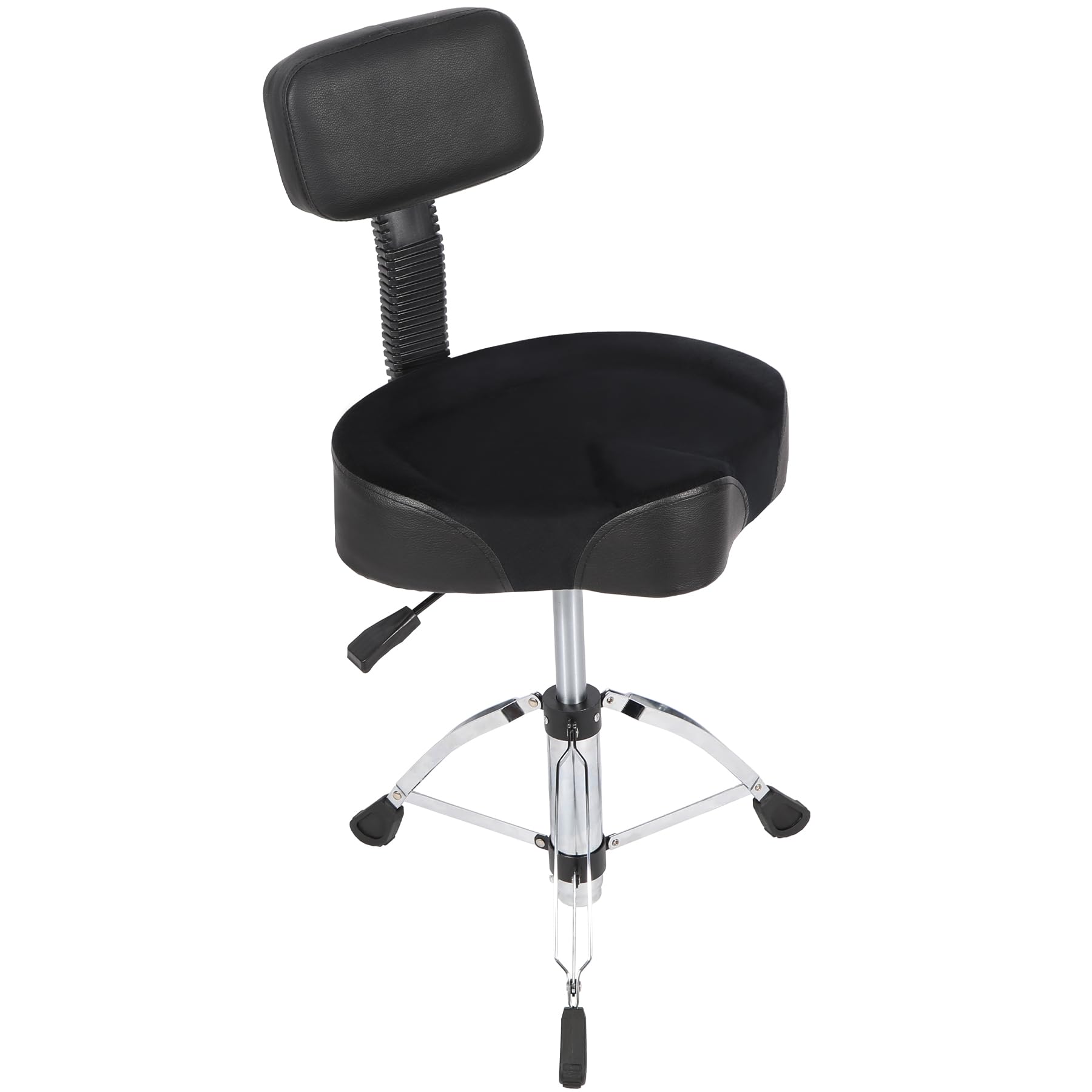 Drum Throne with Backrest, Hydraulic Adjustable Drum Chair, Portable Motorcycle Style Drum Stool for for Drummer Adults