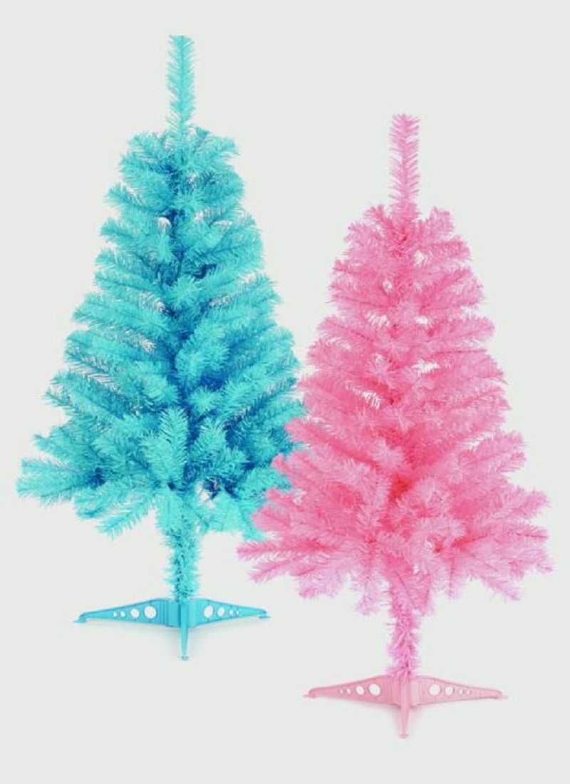 PremierBlue Or Pink Value Tree 90 Centimeter 3 Foot Xmas Decoration Artificial Tree (1 Tree Sent)