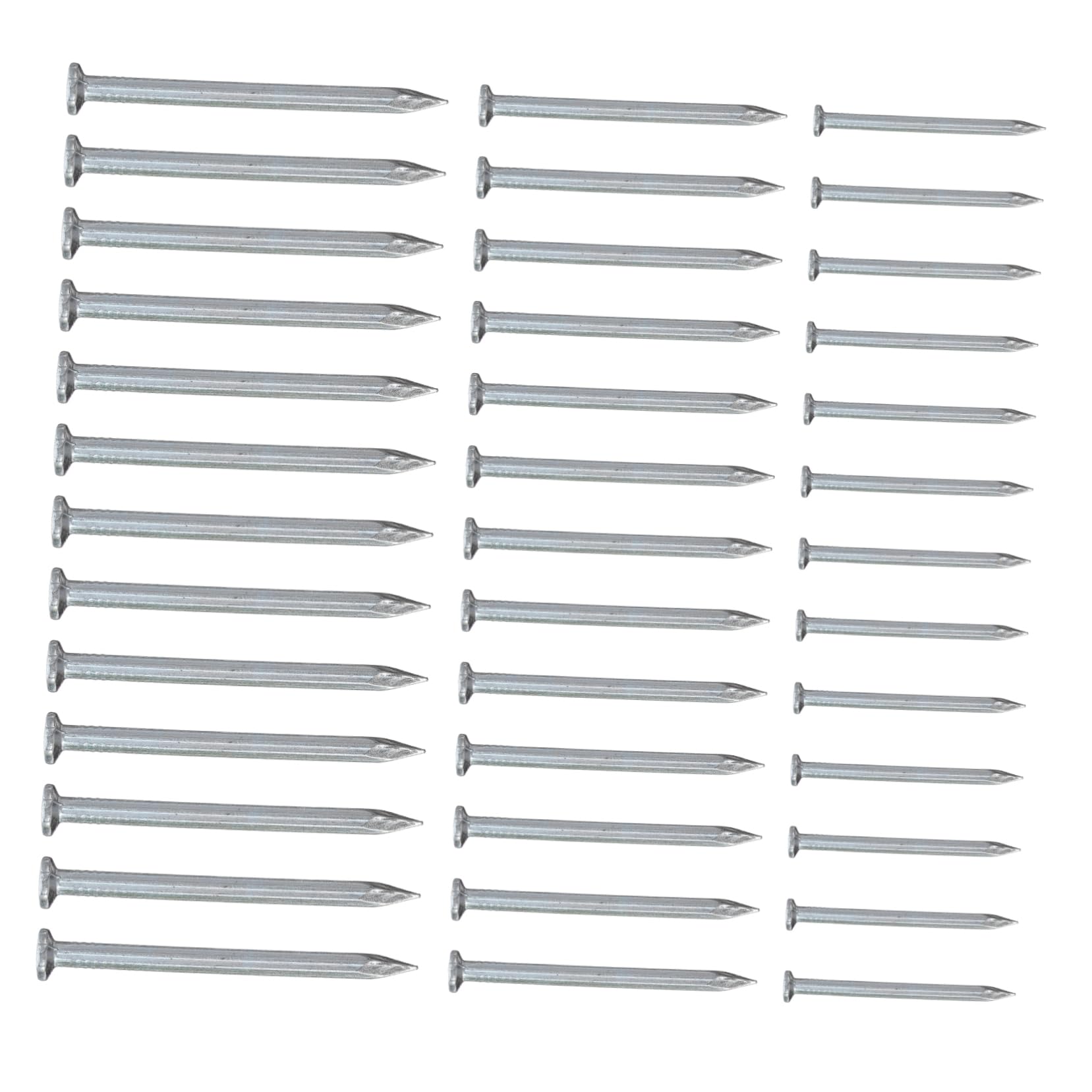 Clavo de Cemento Galvanizado de Acero 515 Piezas Plata | Fijar Madera o Metal en Pared de Cemento, No se Dobla Fácilmente, Uso para Montaje y Marcos