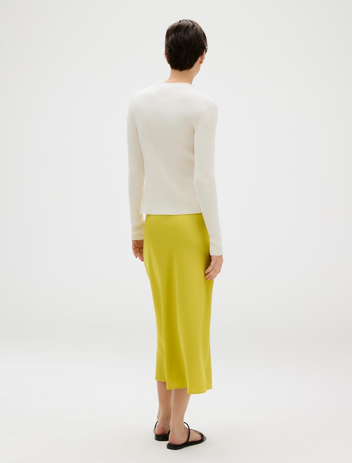 Calvin Klein Women's Matte Satin Midi Skirt