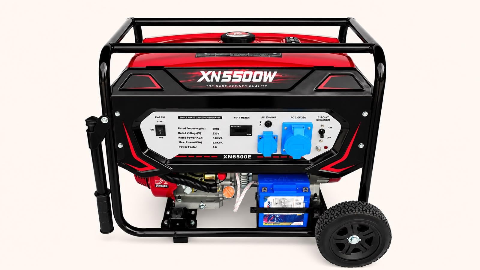 XN 5 KVA Petrol Generator | 5500W Portable Generator | Self Start | Copper Alternator | AVR Technology-image-46