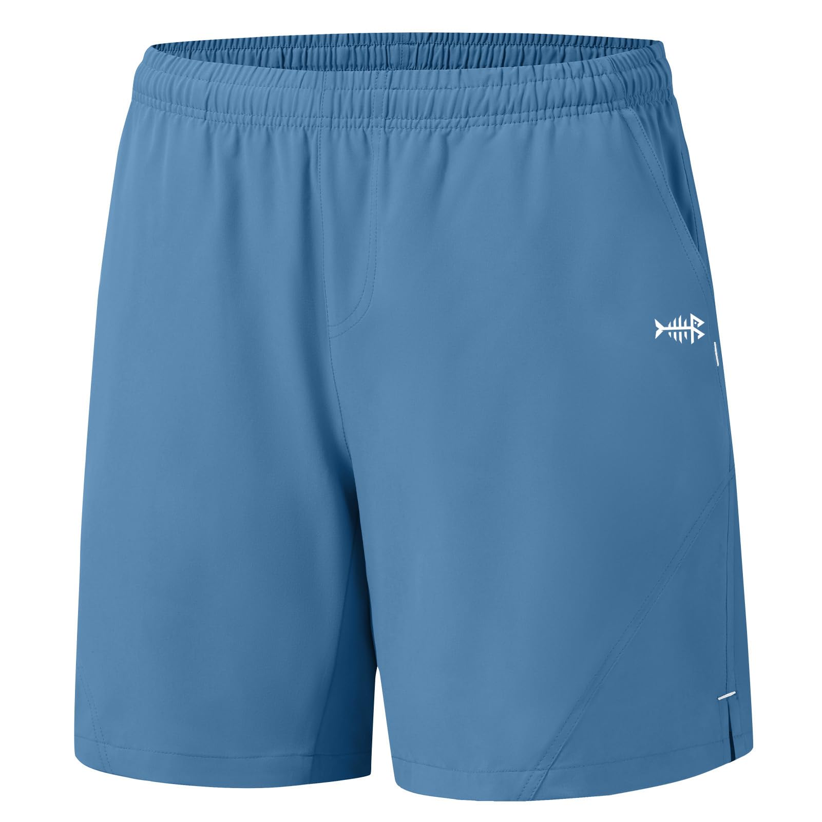 Bassdash 7 Pulgada Hombre Pantalones Cortos de Pesca para UPF 50+ Ligeros Impermeables de Secado Rápido Senderismo Bolsa con Cremallera FP06M