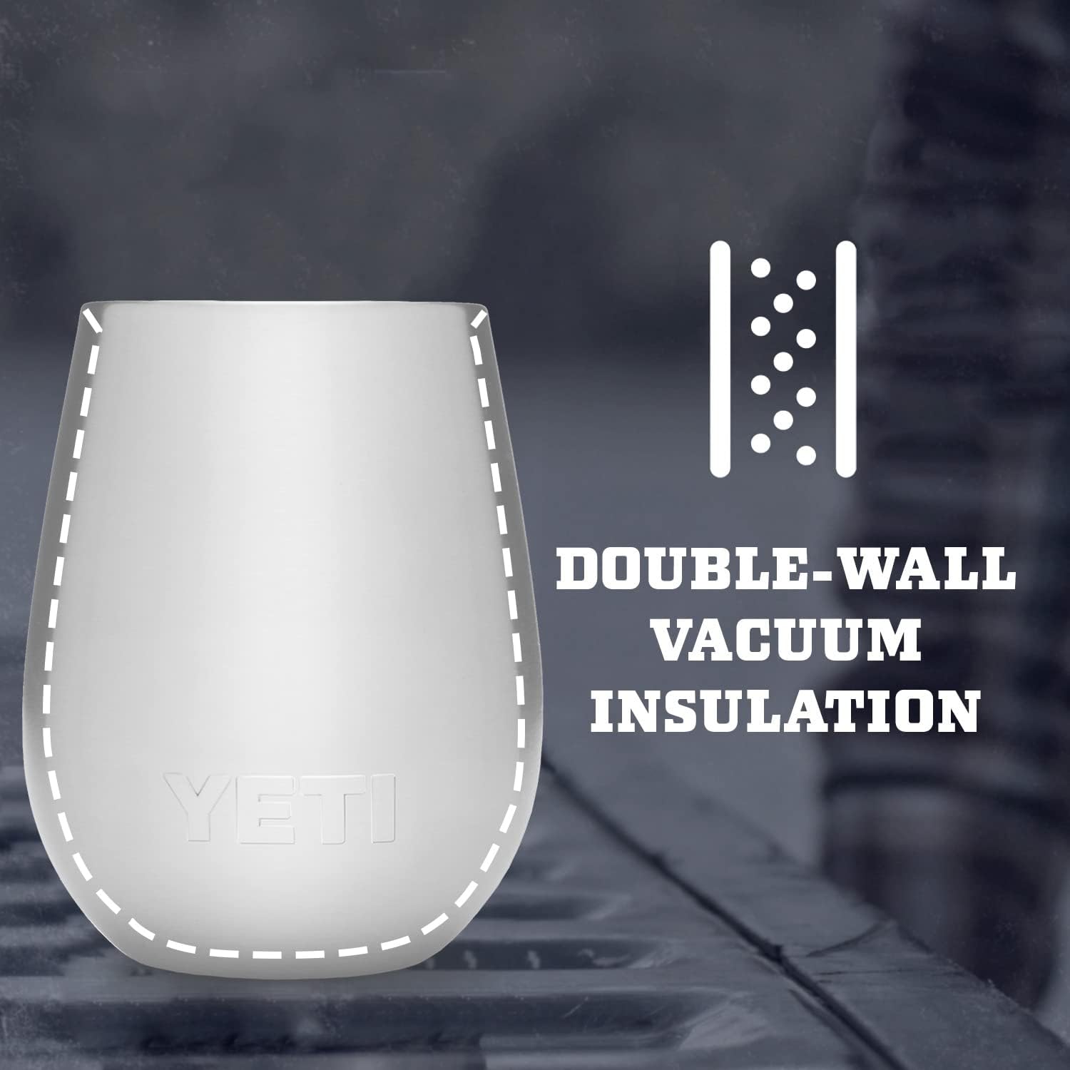 YETI Stainless Steel Rambler Wine Drinking_Cup, Vacuum Insulated, with MagSlider Lid, 10 Ounces, Nordic Purple