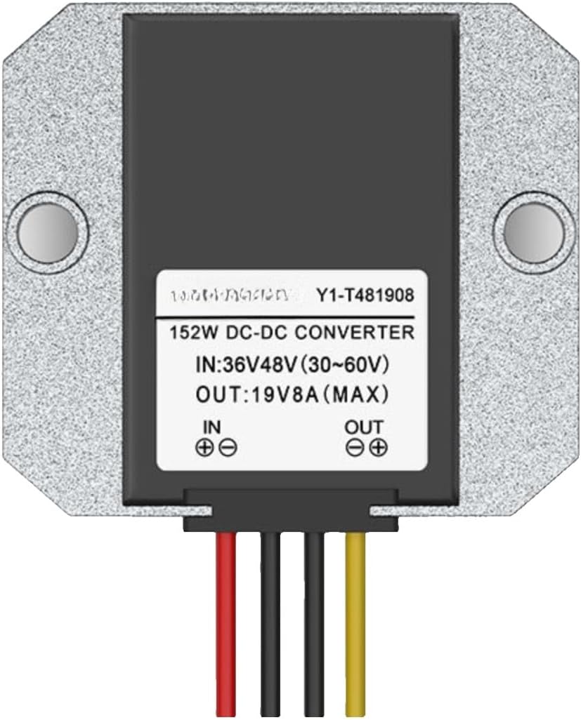 48V to 19V DC Step-Down Module 36V to Power Converter Transformer(36V48V to 19V 8A Plastic)