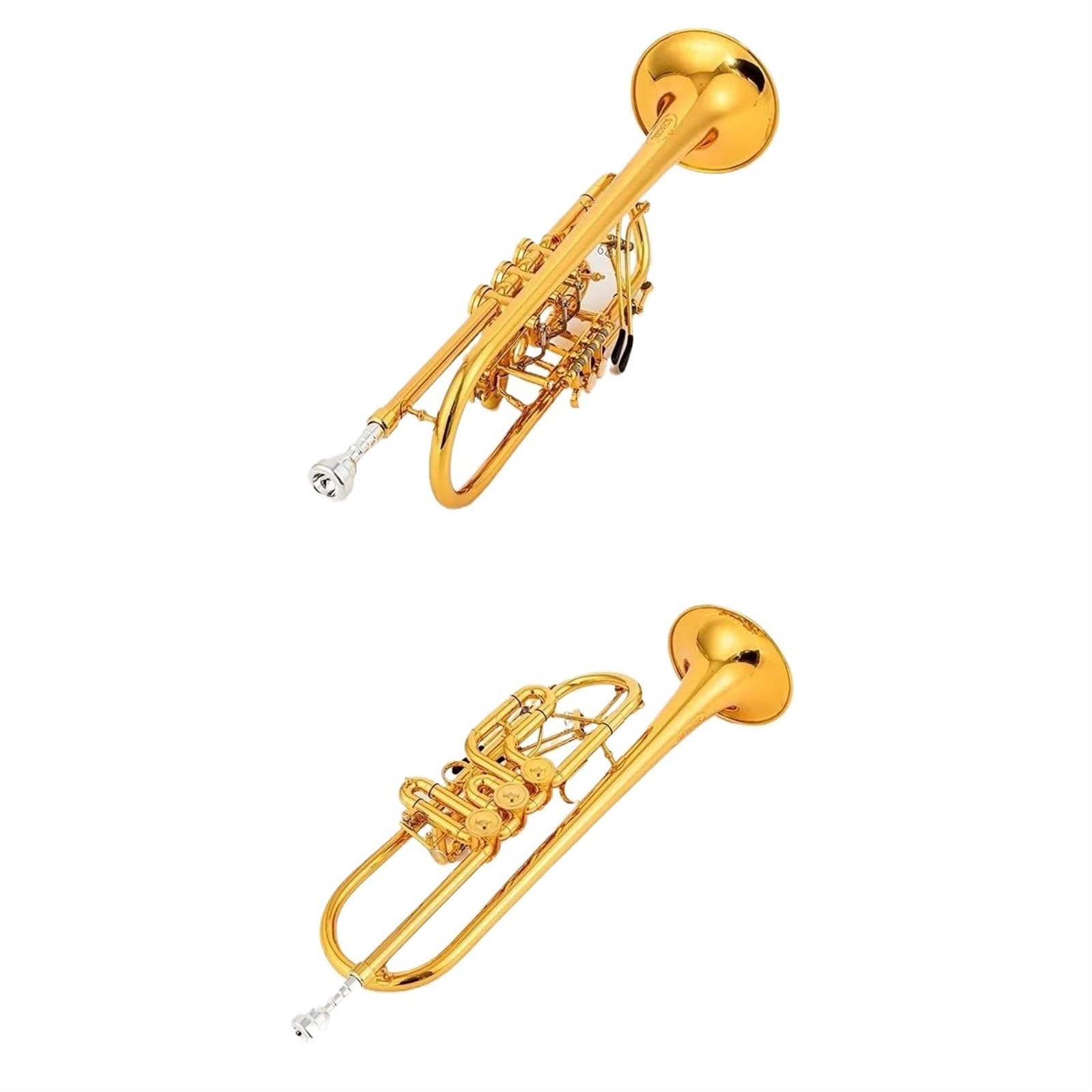 Tromba Standard Per Principianti Strumento A Tromba Professionale Con Valvola Rotativa Per Tromba In Sib Tipo B Chiave Piatta In Ottone Dorato