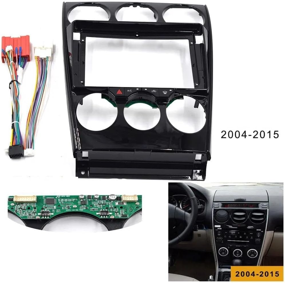 ラジオパネルフェイシア に適合する マツダ6 2004-2014 2015 カー フレーム フェイシア ステレオ パネル ダッシュ
