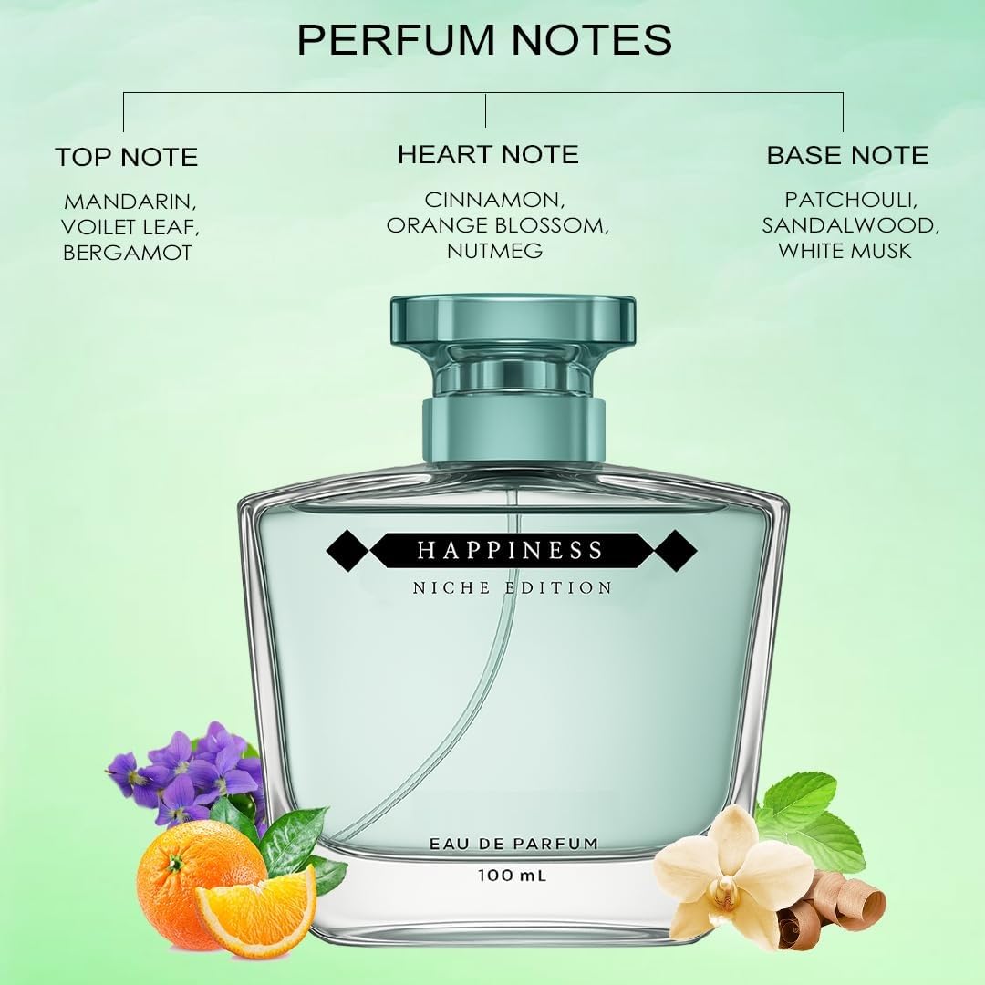 Amazon.com : 3.38floz Happiness Perfume for Men and Women 100ml