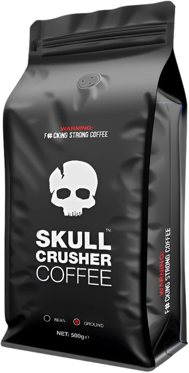 World's Strongest High Caffeine Coffee - Premium Full-Bodied, Dark Roast, Rainforest Alliance Certified Coffee - 500g (500g, Whole Bean)