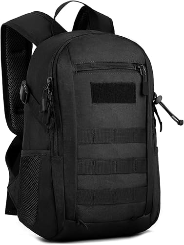 Generico Zaino Militare 15 litri - Compatibile come Zaino Trekking per Escursioni,Campeggio,Barca, Tattico e Impermeabile, Resistente, Piccolo Uomo Abbastansa Capiente per un Zainetto Uomo Piccolo.