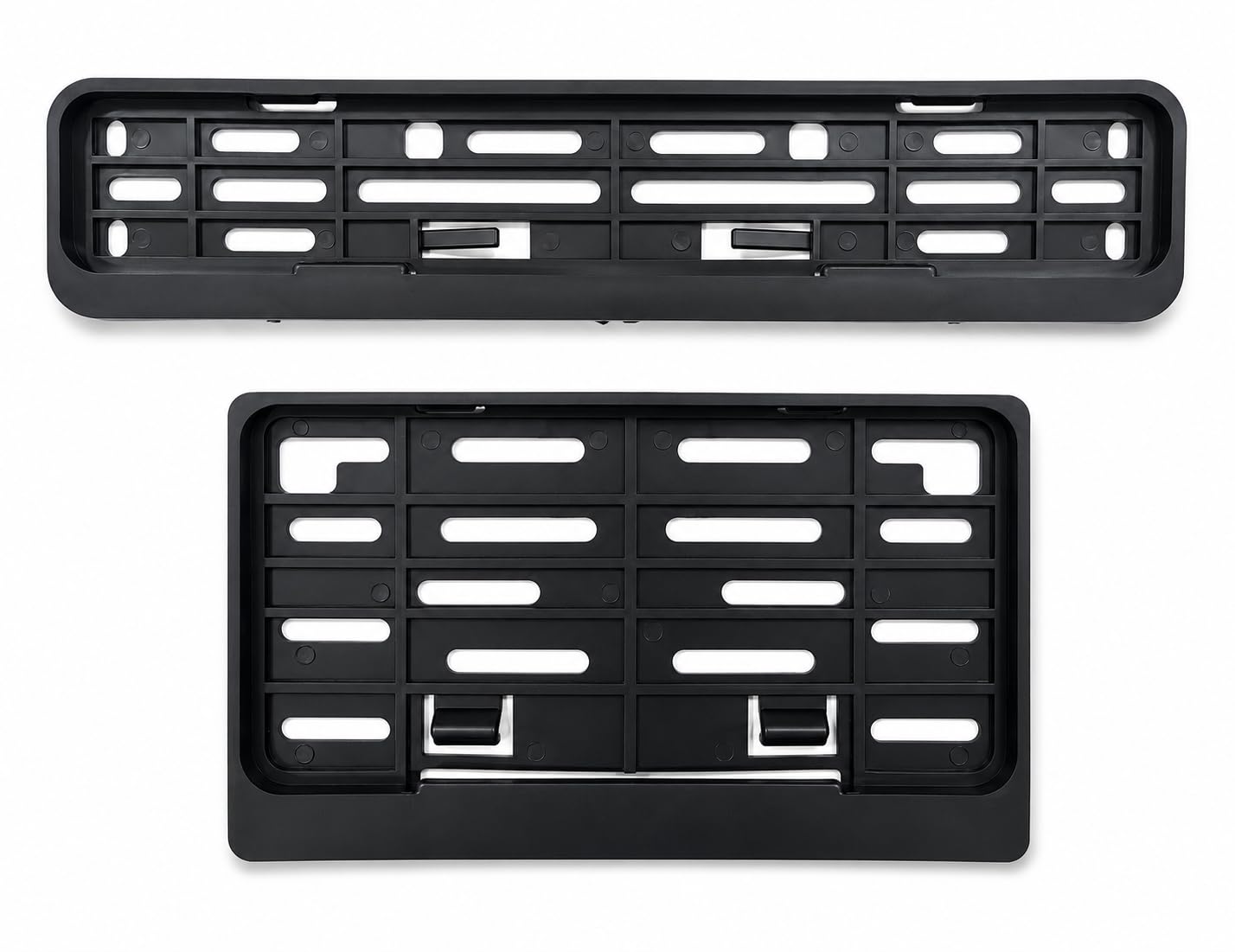 Bike HSRP Number Plate Frame Front & Rear Set of 2, Black | Universal Fit, Premium Plastic, Rust Proof, Weather Resistant, Snap-on Design-image-45