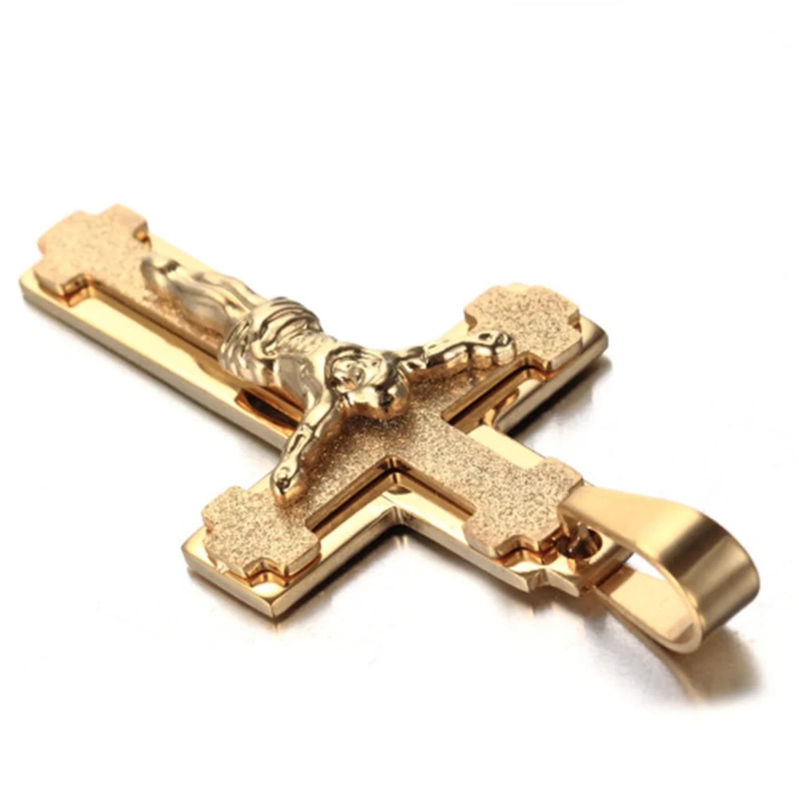SiVaji Necklace Halskette Ketten Schmuck Herren Frauen Anhänger Necklacereligiös Jesus Kreuz Anhänger Männer Halsketten Männlich