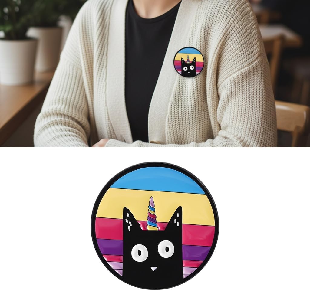 Creative Cartoon Cats Alloy Brooch Pin Cute Jewelry Themed Gift Pin For Women Girls Accessories