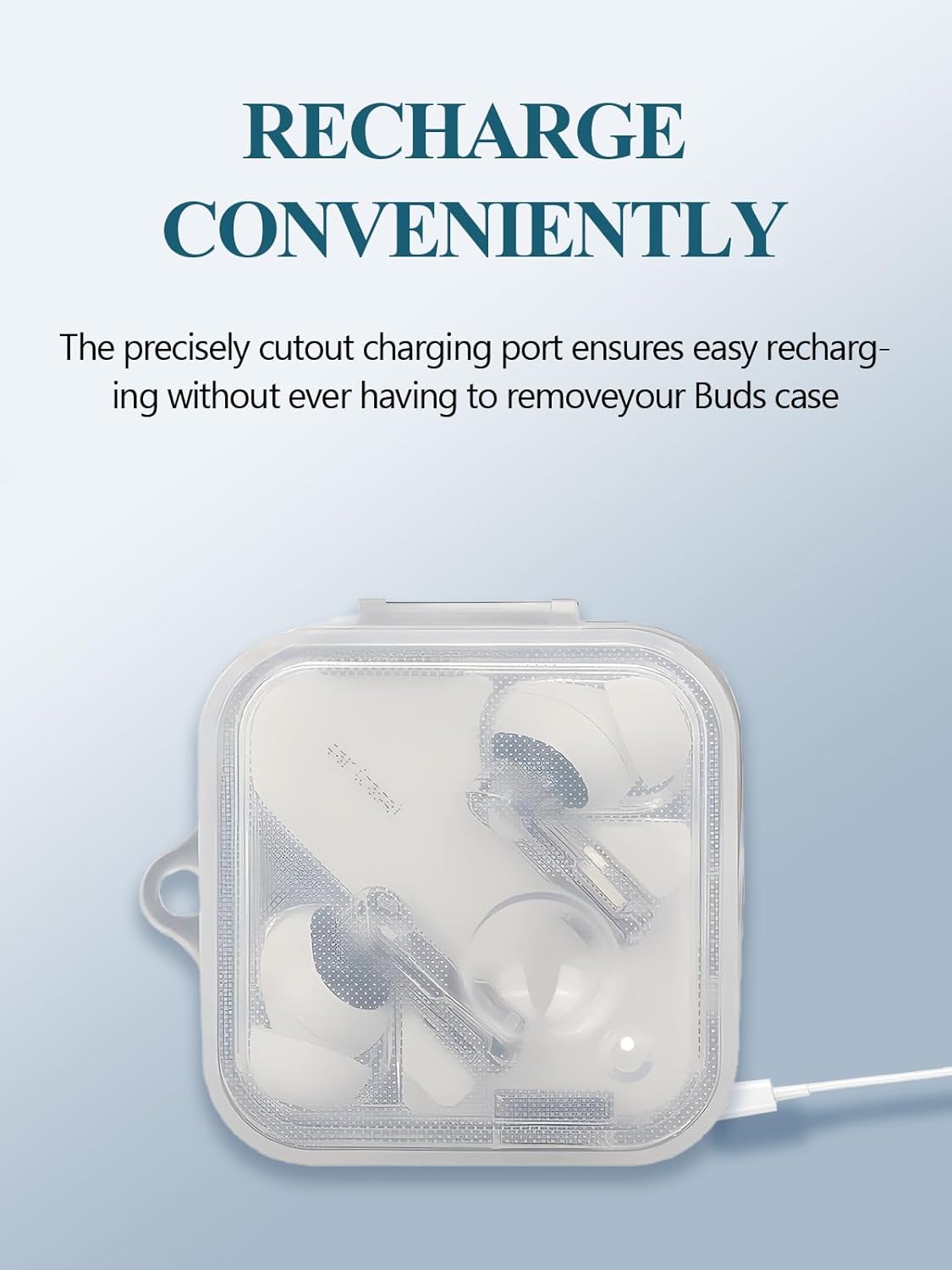 Case Cover for Nothing Ear 2024 Wireless Earbuds with ChatGPT Integration,Full Protective Soft TPU Skin Case Cover Shock-Absorbing Protective Case with Keychain,Lanyard and Cleaning Pen,Clear - Image 4